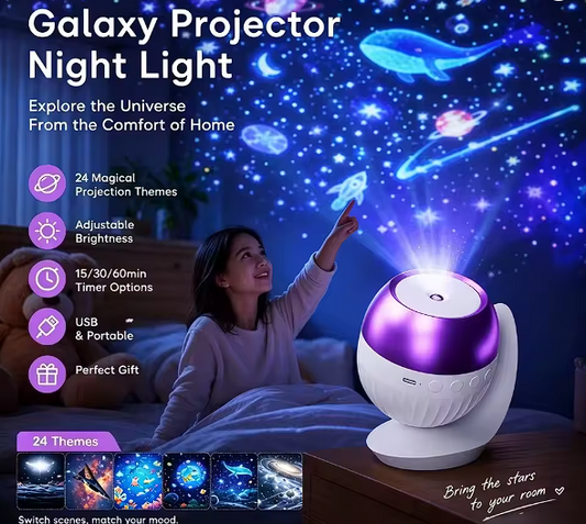 Proyector para dormir sin miedo · 24 mundos